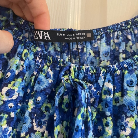 NWT Zara Ruffled Print Jumpsuit - Picture 4 of 7